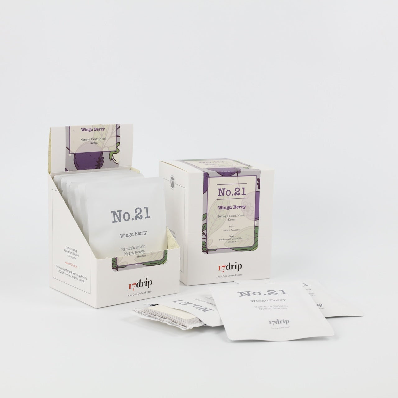 Drip Coffee, No.21, Kenya, "Wingu Berry", 10 Bags in Box