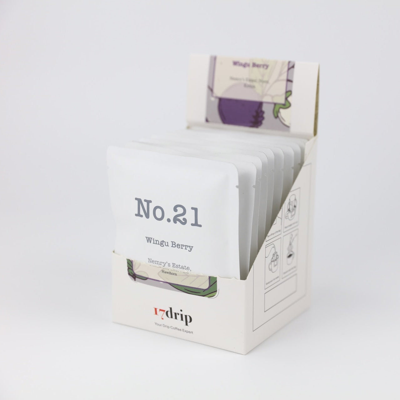 Drip Coffee, No.21, Kenya, "Wingu Berry", 10 Bags in Box