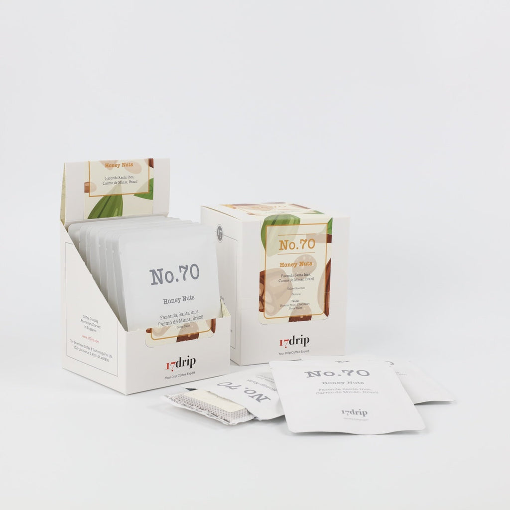 Drip Coffee, No.70, Brazil, "Honey Nuts", 10 Bags in Box