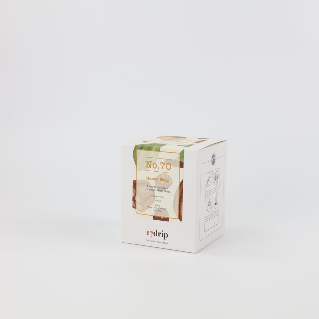 Drip Coffee, No.70, Brazil, "Honey Nuts", 10 Bags in Box